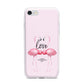 Flamingo Valentines Day iPhone 7 Bumper Case on Silver iPhone