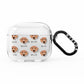 Flat Coated Retriever Icon with Name AirPods Clear Case 3rd Gen