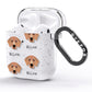 Flat Coated Retriever Icon with Name AirPods Glitter Case Side Image
