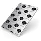 Flat Coated Retriever Icon with Name Apple iPad Case on Silver iPad Side View