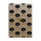 Flat Coated Retriever Icon with Name Apple iPad Gold Case