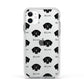 Flat Coated Retriever Icon with Name Apple iPhone 11 in White with White Impact Case
