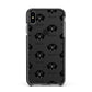 Flat Coated Retriever Icon with Name Apple iPhone Xs Max Impact Case Black Edge on Black Phone