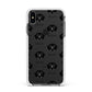 Flat Coated Retriever Icon with Name Apple iPhone Xs Max Impact Case White Edge on Black Phone
