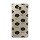 Flat Coated Retriever Icon with Name Samsung Galaxy A9 2016 Case on gold phone