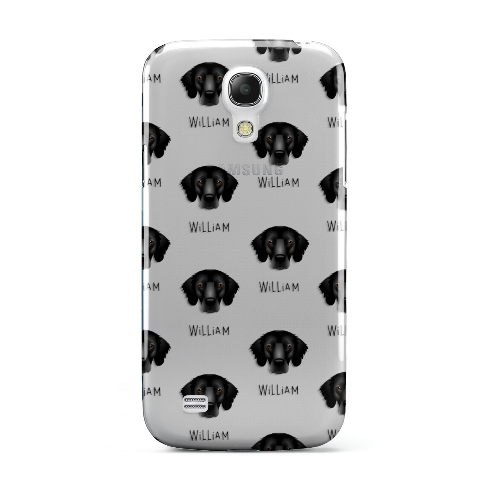 Flat Coated Retriever Icon with Name Samsung Galaxy S4 Mini Case