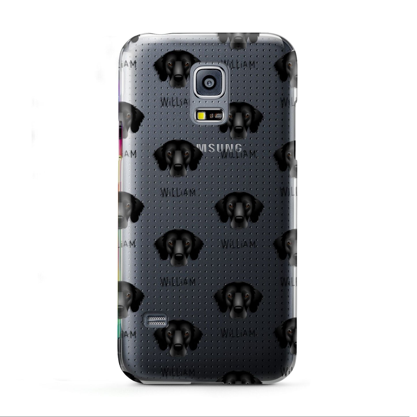 Flat Coated Retriever Icon with Name Samsung Galaxy S5 Mini Case