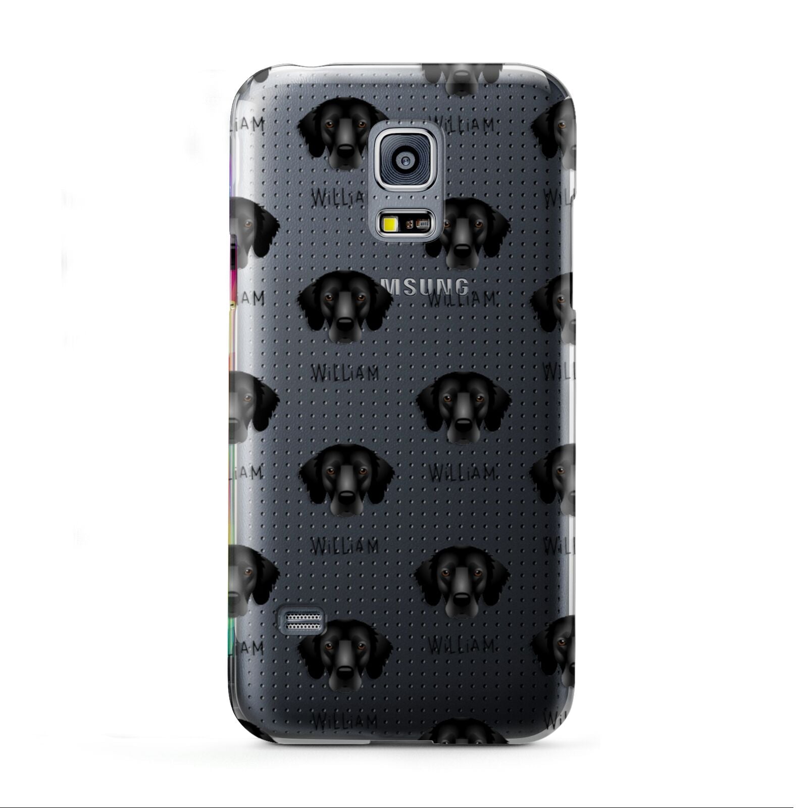 Flat Coated Retriever Icon with Name Samsung Galaxy S5 Mini Case
