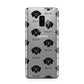 Flat Coated Retriever Icon with Name Samsung Galaxy S9 Plus Case on Silver phone