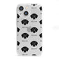 Flat Coated Retriever Icon with Name iPhone 13 Mini Clear Bumper Case