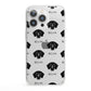 Flat Coated Retriever Icon with Name iPhone 13 Pro Clear Bumper Case