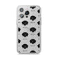 Flat Coated Retriever Icon with Name iPhone 14 Pro Max Glitter Tough Case Silver