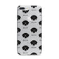 Flat Coated Retriever Icon with Name iPhone 7 Plus Bumper Case on Silver iPhone