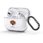 Flat Coated Retriever Personalised AirPods Glitter Case 3rd Gen Side Image
