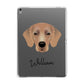 Flat Coated Retriever Personalised Apple iPad Grey Case