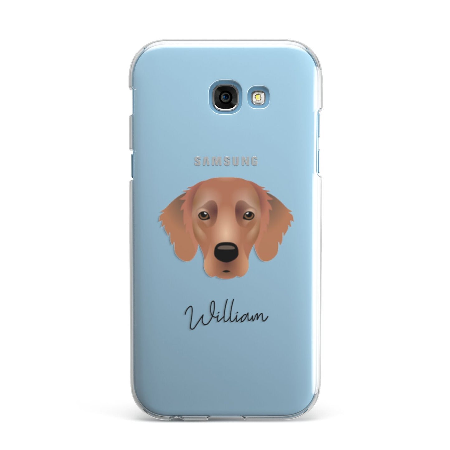 Flat Coated Retriever Personalised Samsung Galaxy A7 2017 Case