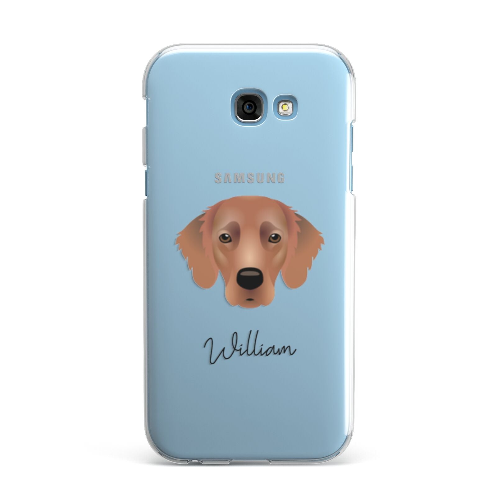 Flat Coated Retriever Personalised Samsung Galaxy A7 2017 Case