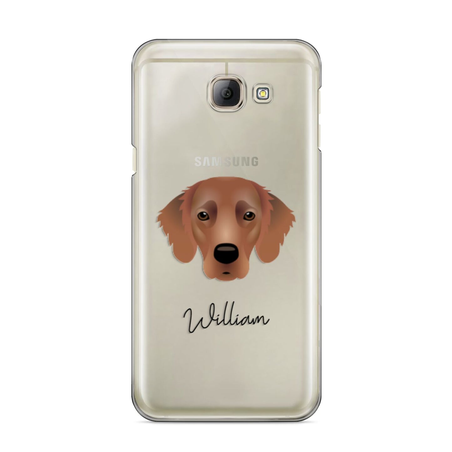 Flat Coated Retriever Personalised Samsung Galaxy A8 2016 Case