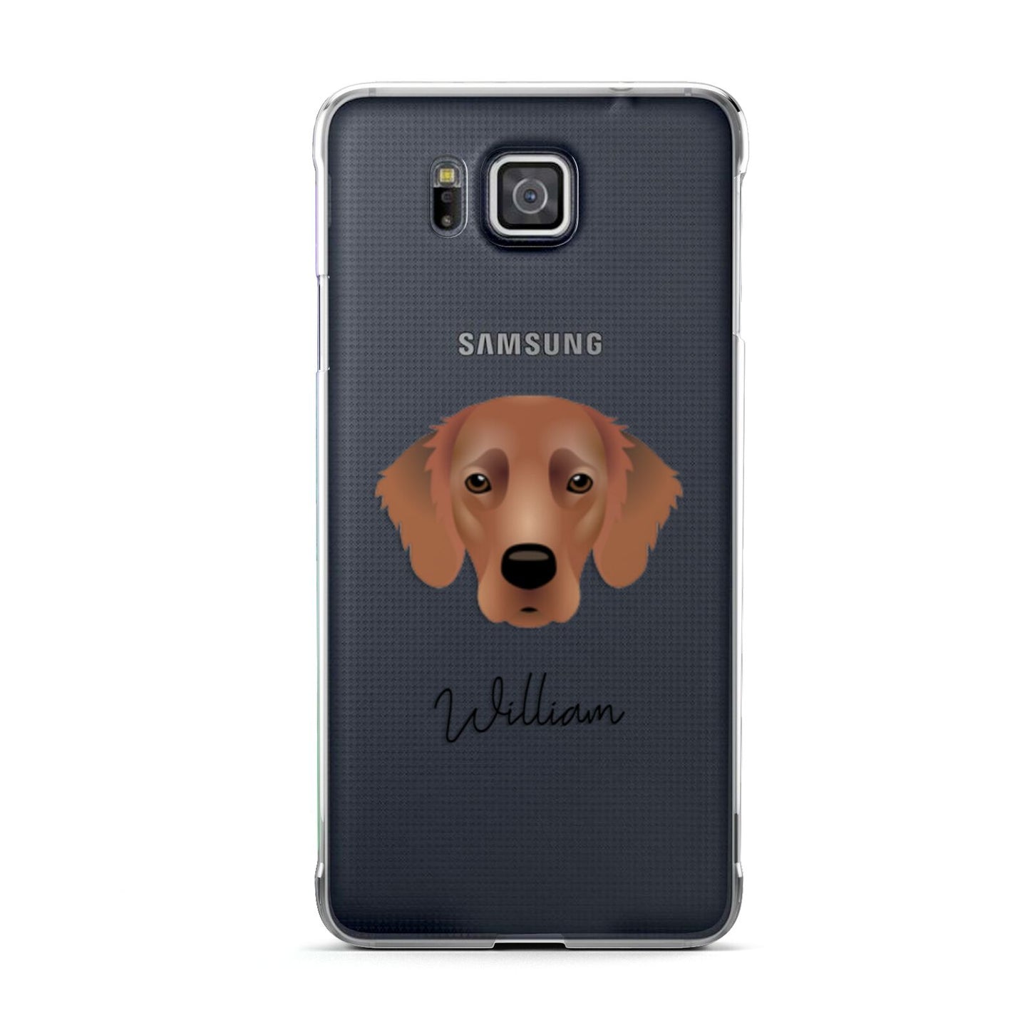 Flat Coated Retriever Personalised Samsung Galaxy Alpha Case