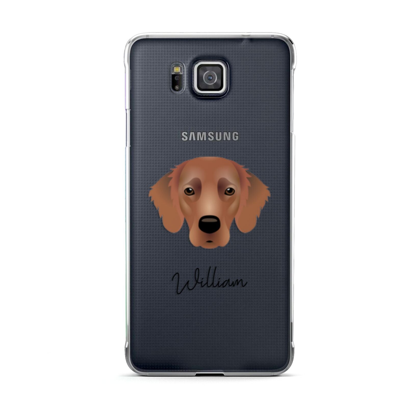 Flat Coated Retriever Personalised Samsung Galaxy Alpha Case