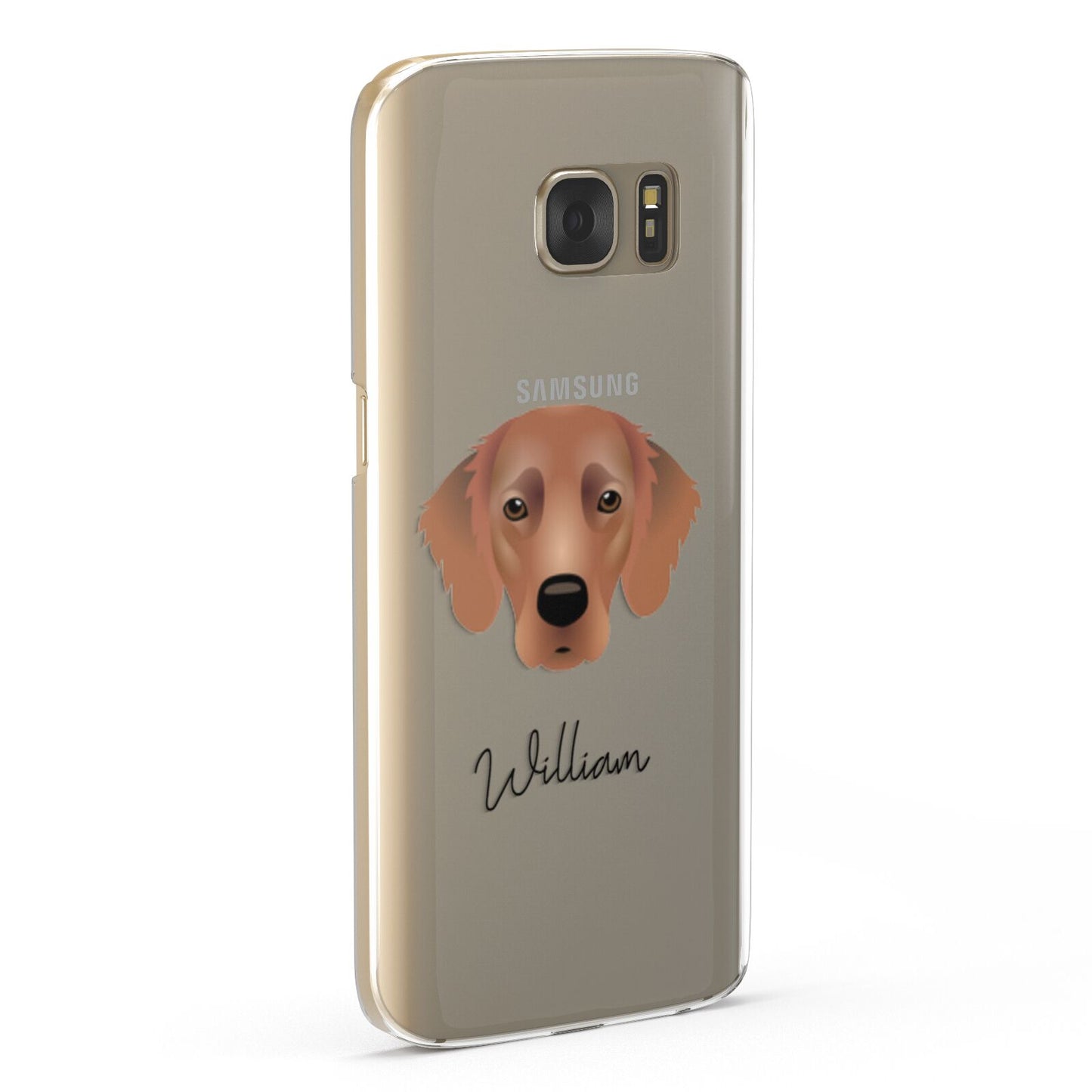 Flat Coated Retriever Personalised Samsung Galaxy Case Fourty Five Degrees