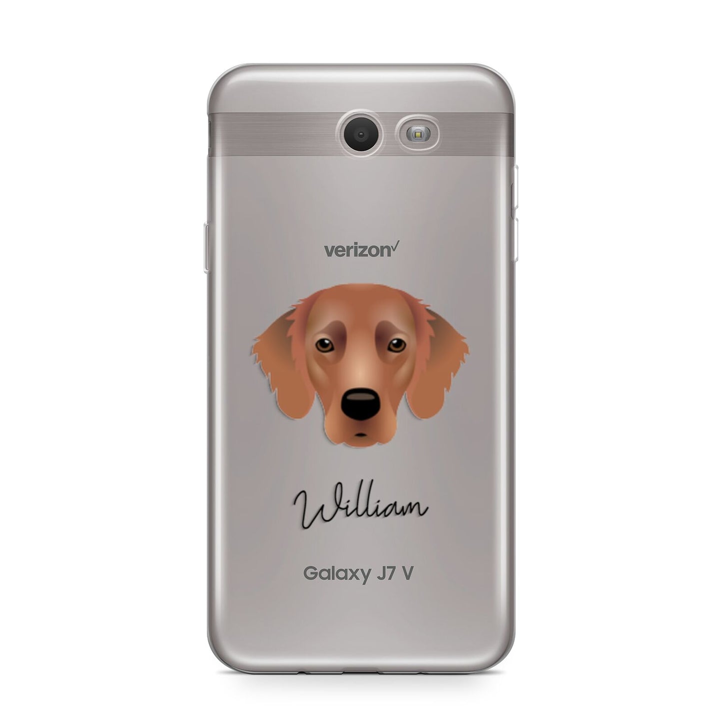Flat Coated Retriever Personalised Samsung Galaxy J7 2017 Case