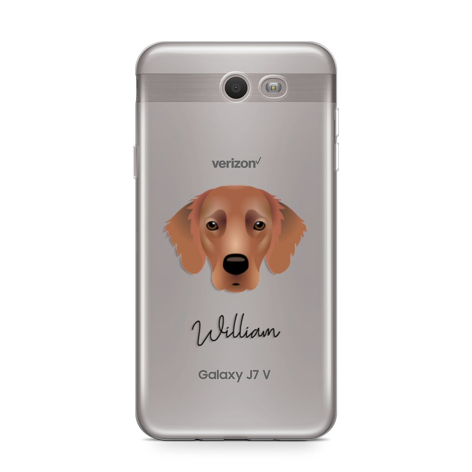 Flat Coated Retriever Personalised Samsung Galaxy J7 2017 Case