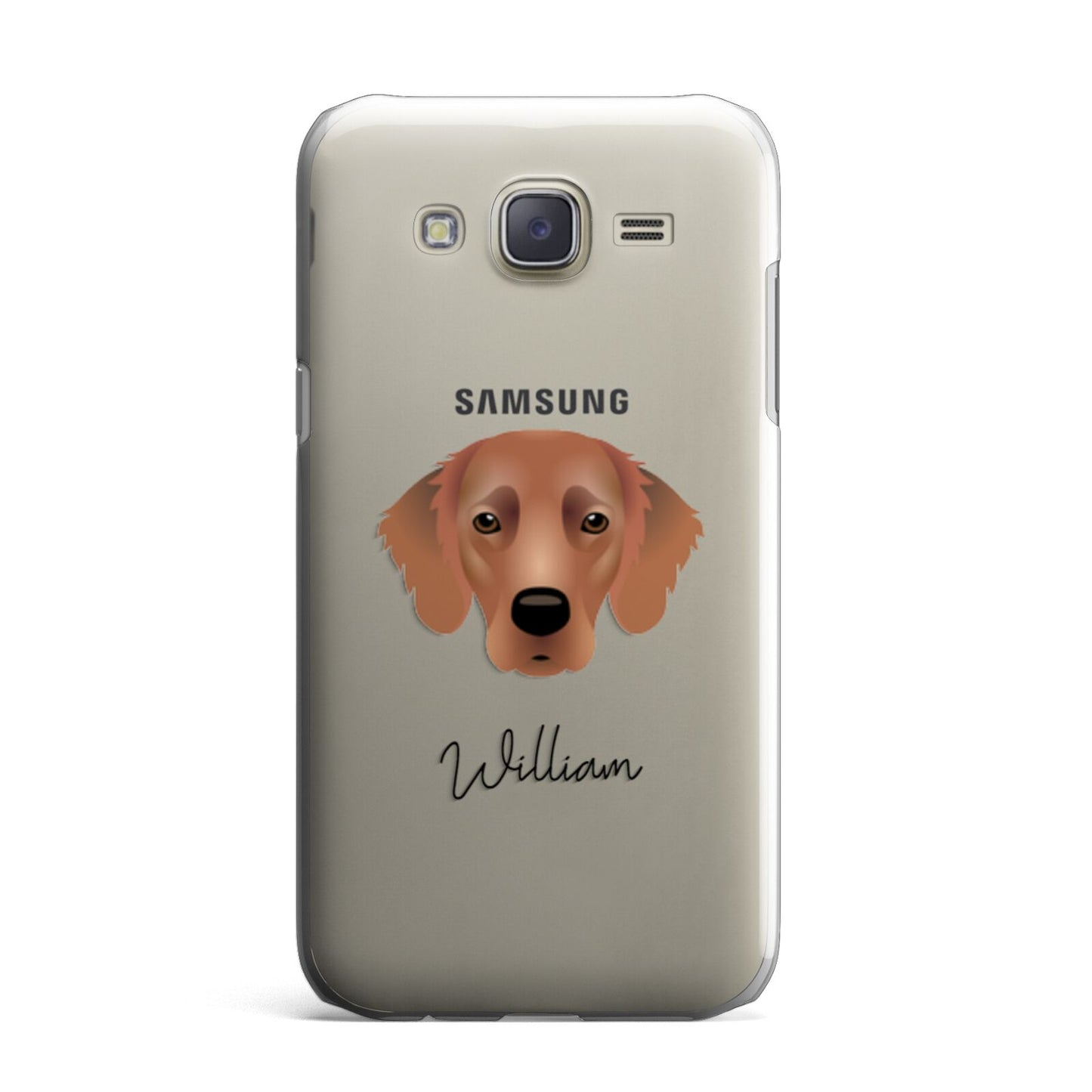 Flat Coated Retriever Personalised Samsung Galaxy J7 Case