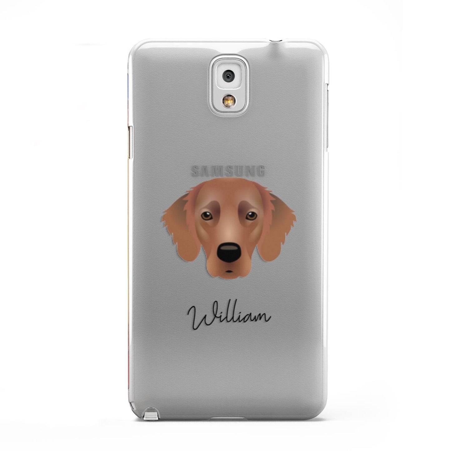 Flat Coated Retriever Personalised Samsung Galaxy Note 3 Case