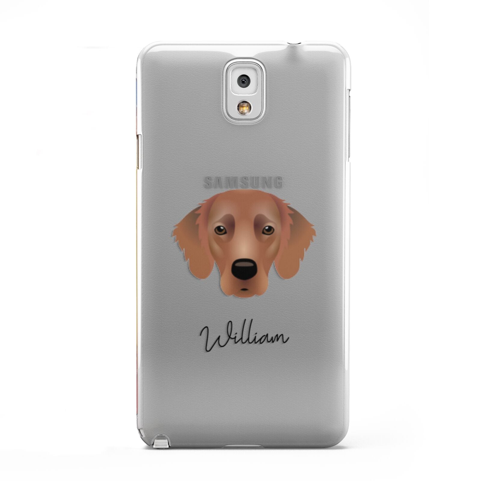 Flat Coated Retriever Personalised Samsung Galaxy Note 3 Case