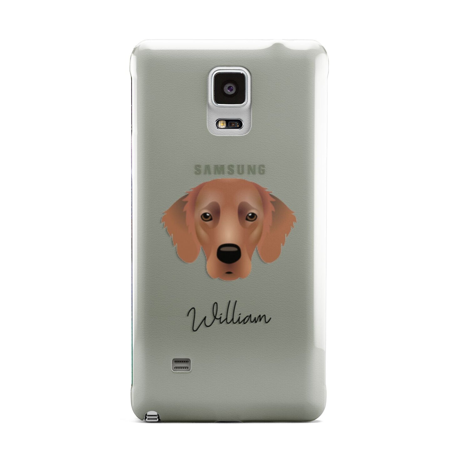 Flat Coated Retriever Personalised Samsung Galaxy Note 4 Case