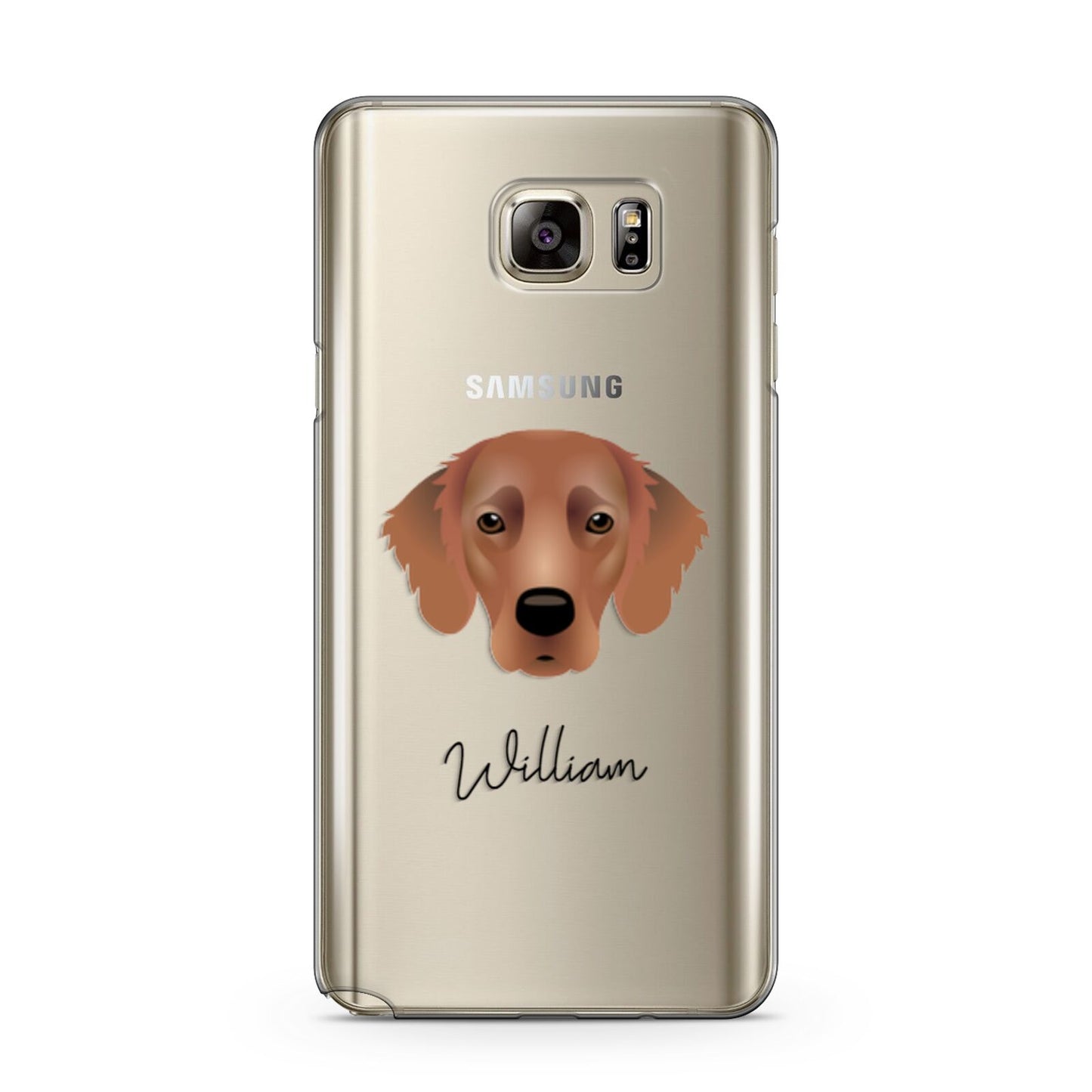 Flat Coated Retriever Personalised Samsung Galaxy Note 5 Case