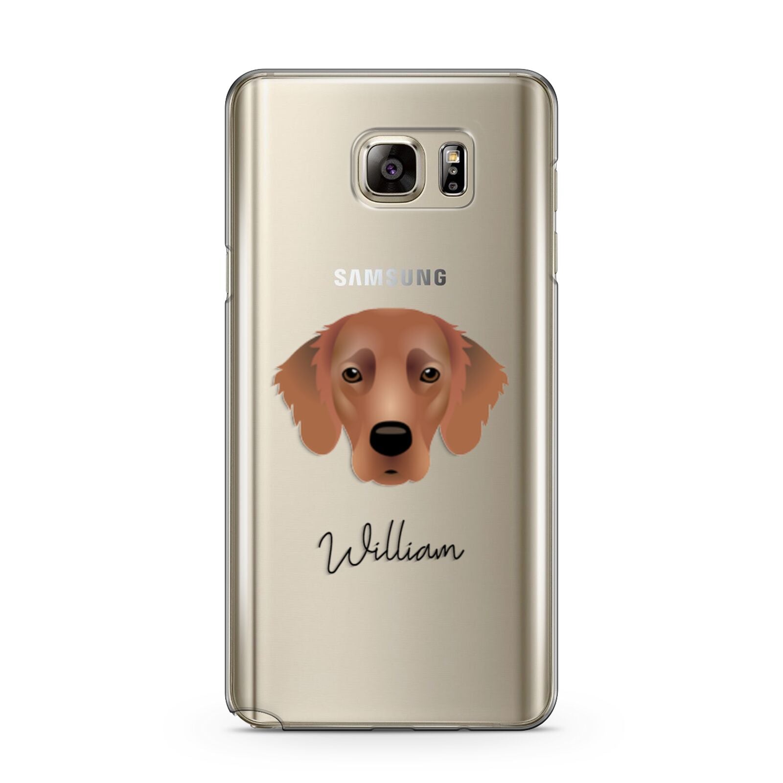 Flat Coated Retriever Personalised Samsung Galaxy Note 5 Case
