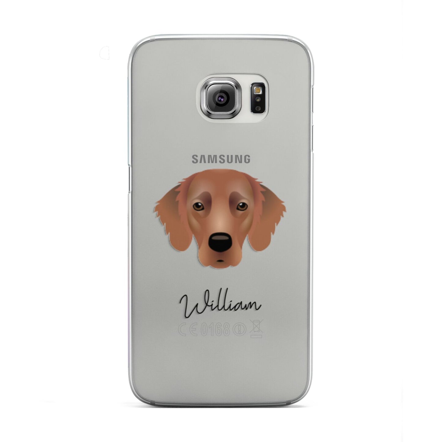 Flat Coated Retriever Personalised Samsung Galaxy S6 Edge Case