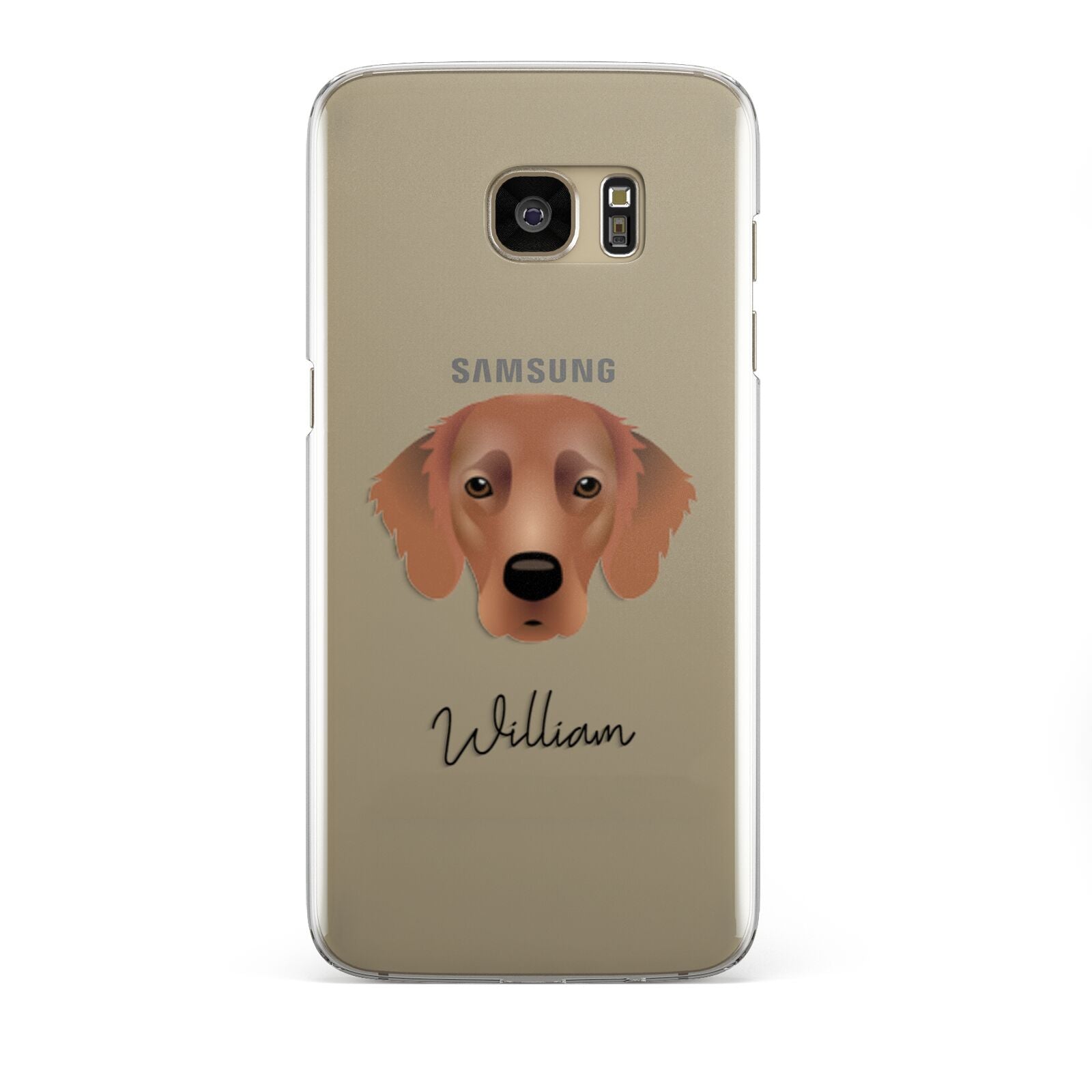 Flat Coated Retriever Personalised Samsung Galaxy S7 Edge Case