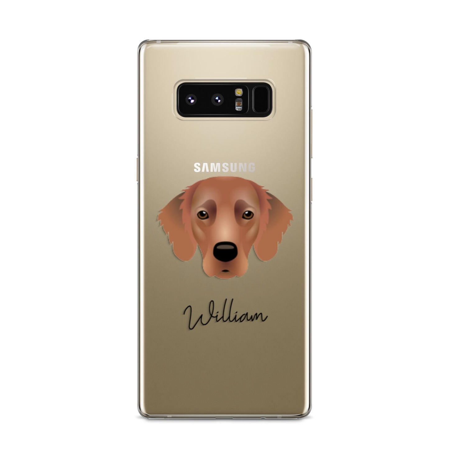 Flat Coated Retriever Personalised Samsung Galaxy S8 Case