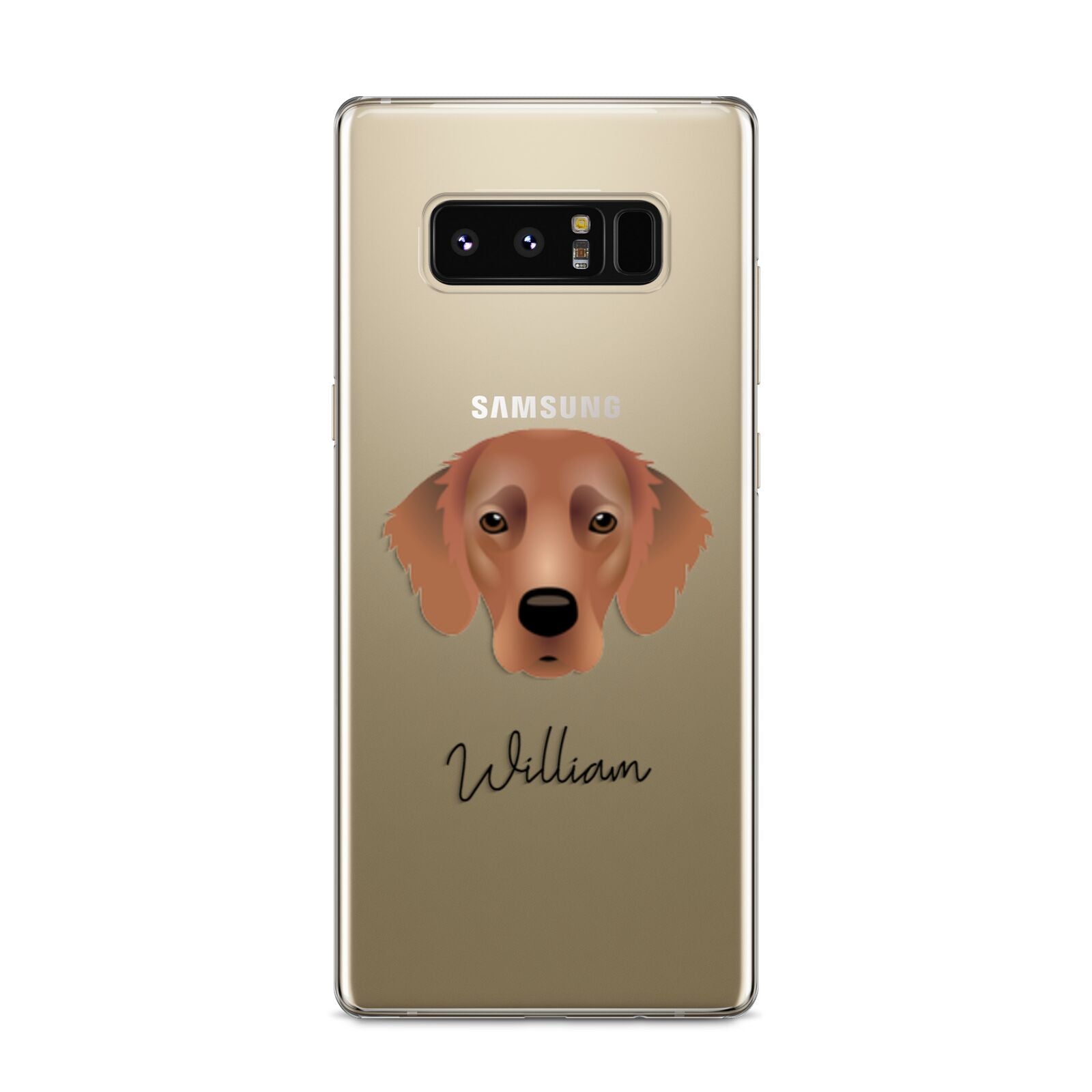 Flat Coated Retriever Personalised Samsung Galaxy S8 Case