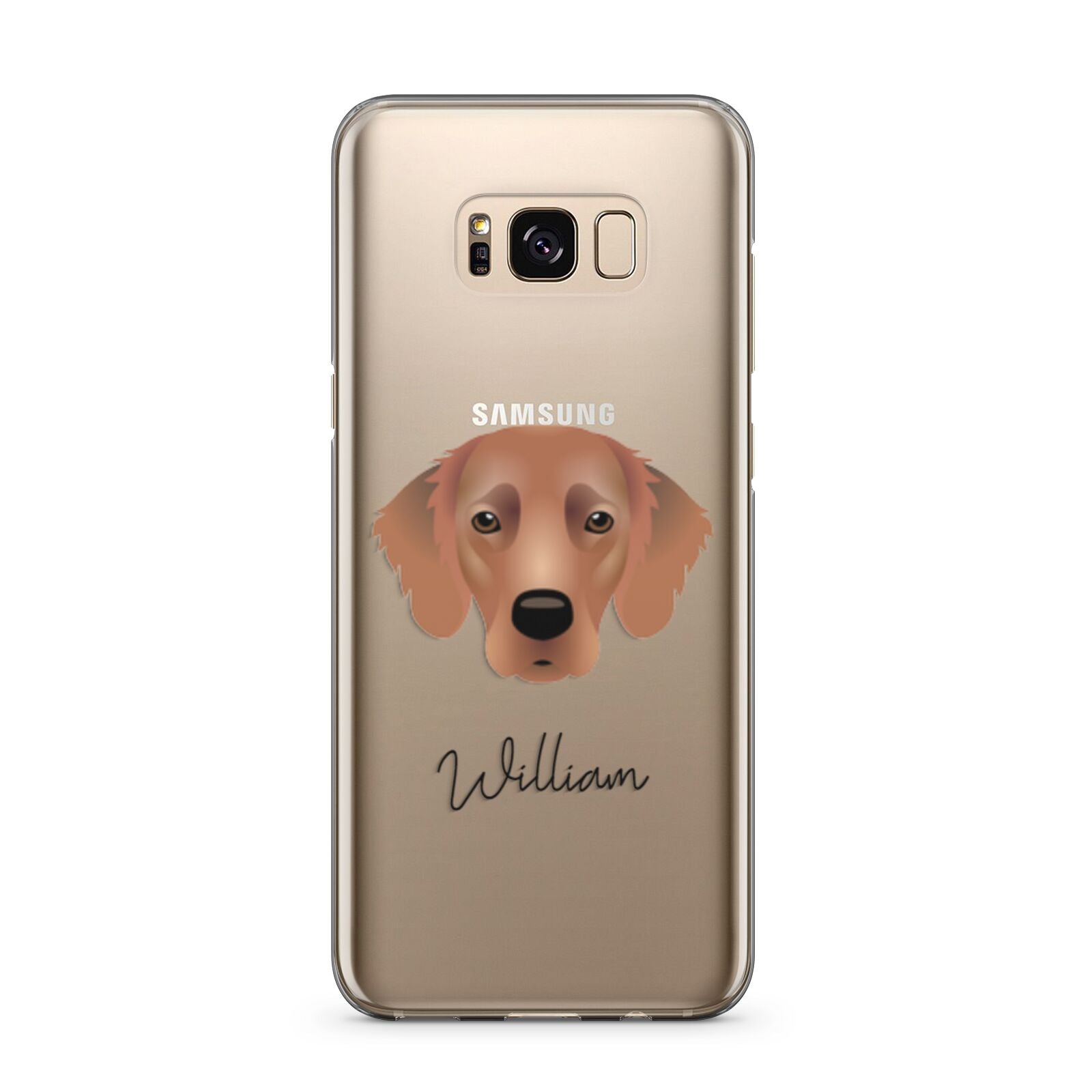Flat Coated Retriever Personalised Samsung Galaxy S8 Plus Case