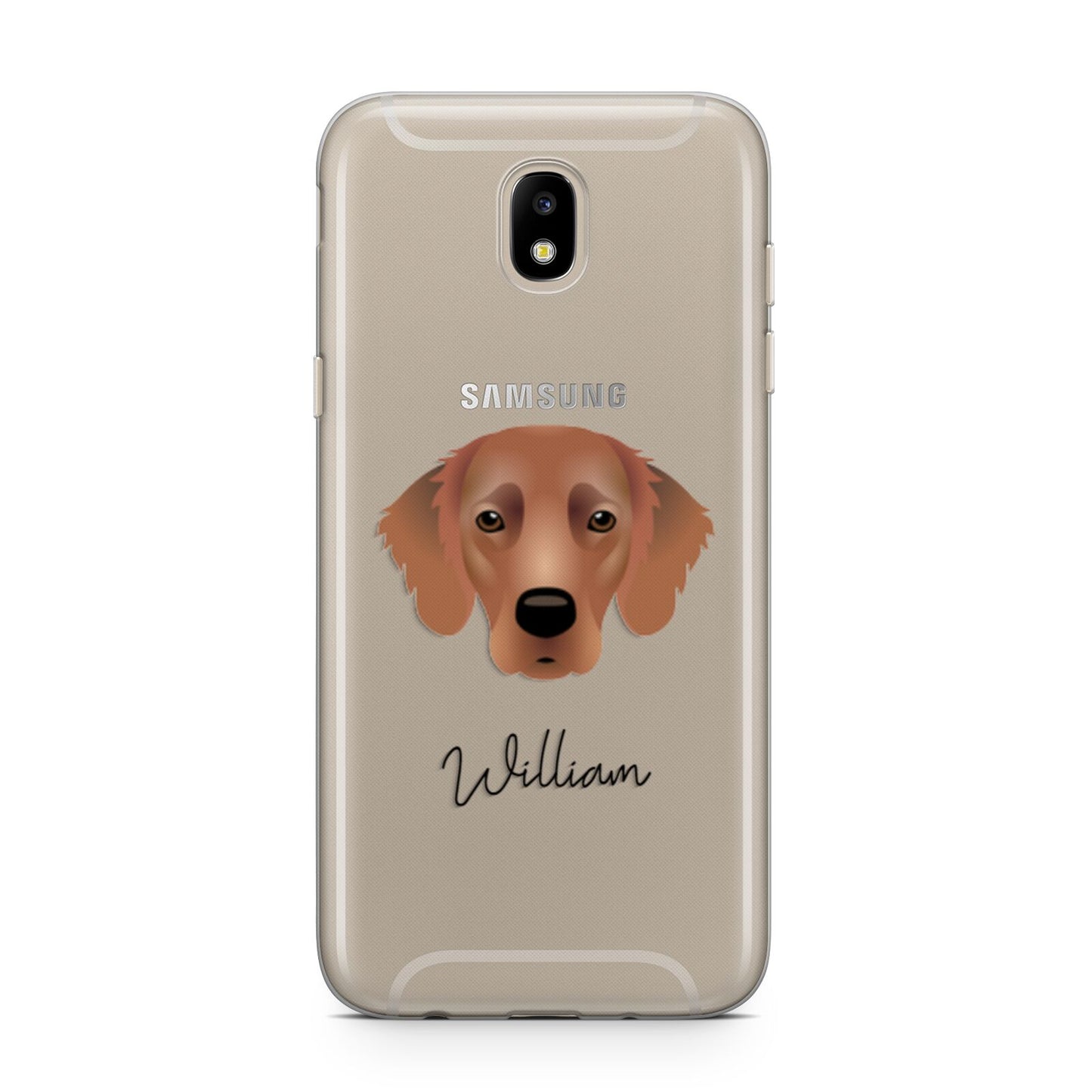Flat Coated Retriever Personalised Samsung J5 2017 Case