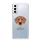 Flat Coated Retriever Personalised Samsung S21 Plus Phone Case