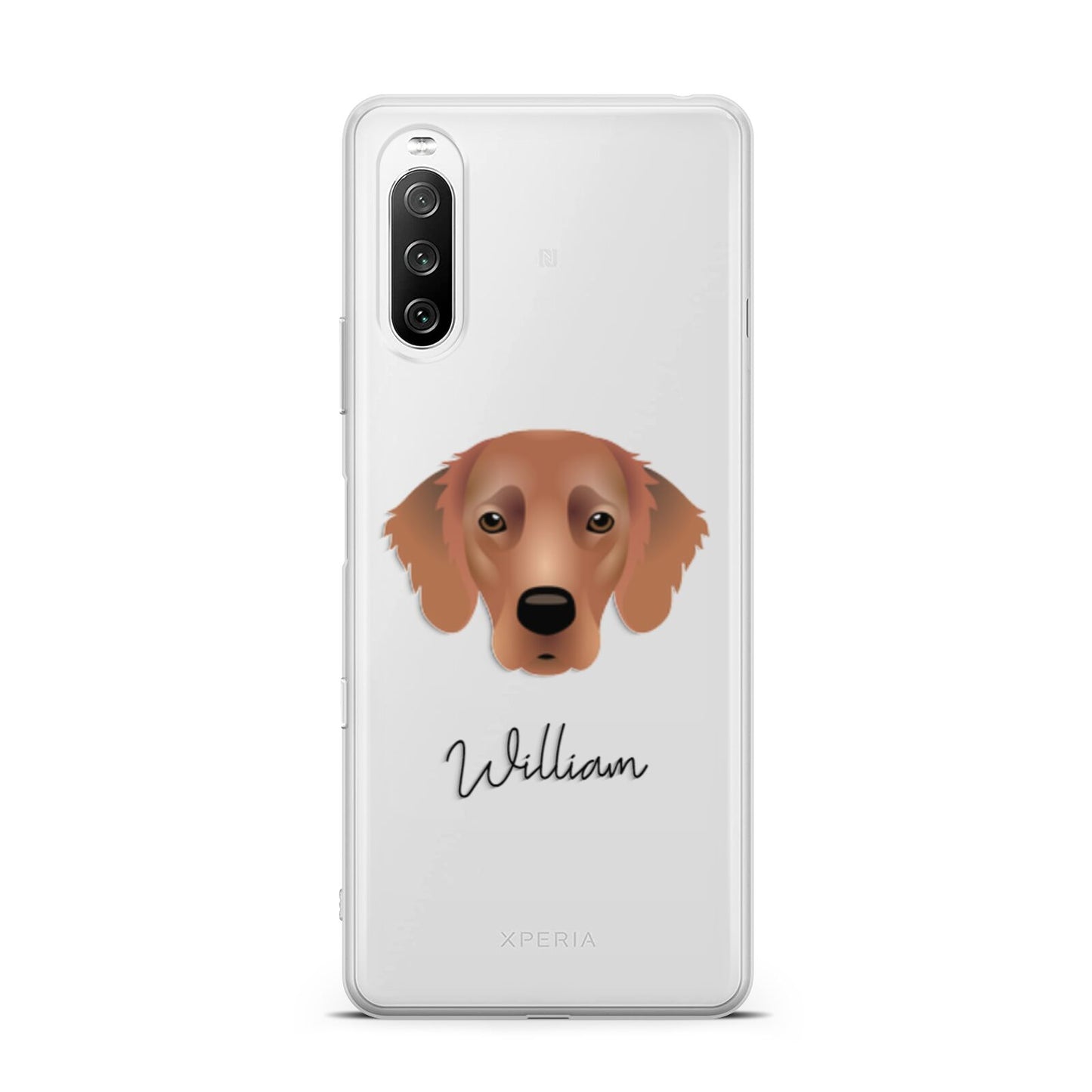 Flat Coated Retriever Personalised Sony Xperia 10 III Case