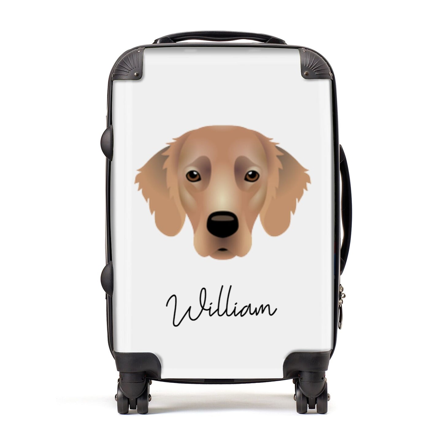 Flat Coated Retriever Personalised Suitcase