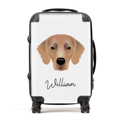 Flat Coated Retriever Personalised Suitcase