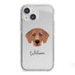 Flat Coated Retriever Personalised iPhone 13 Mini TPU Impact Case with White Edges