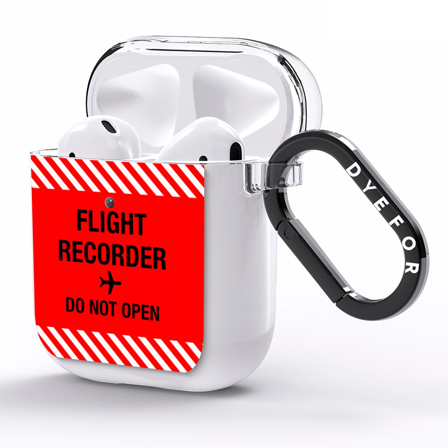 Flight Recorder AirPods Clear Case Side Image