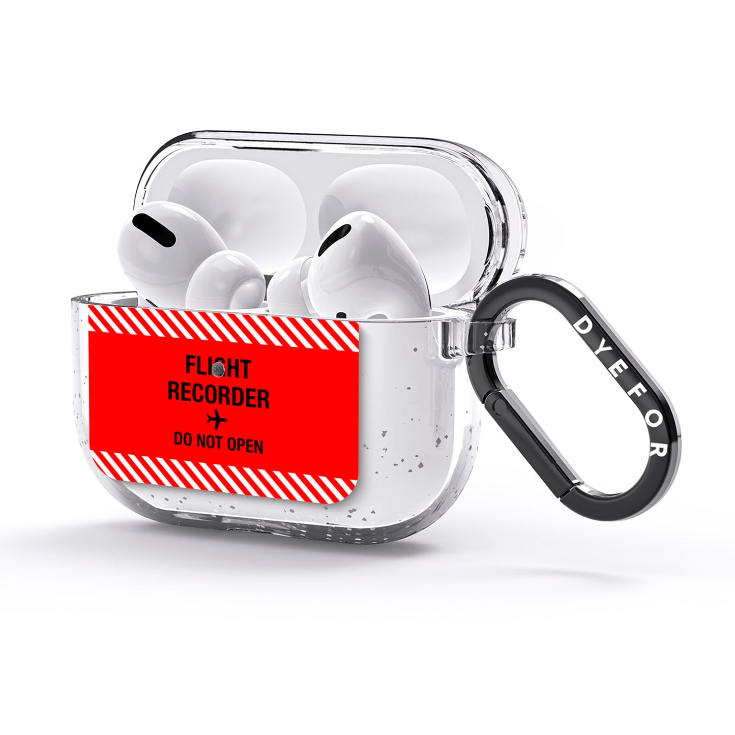 Flight Recorder AirPods Glitter Case 3rd Gen Side Image