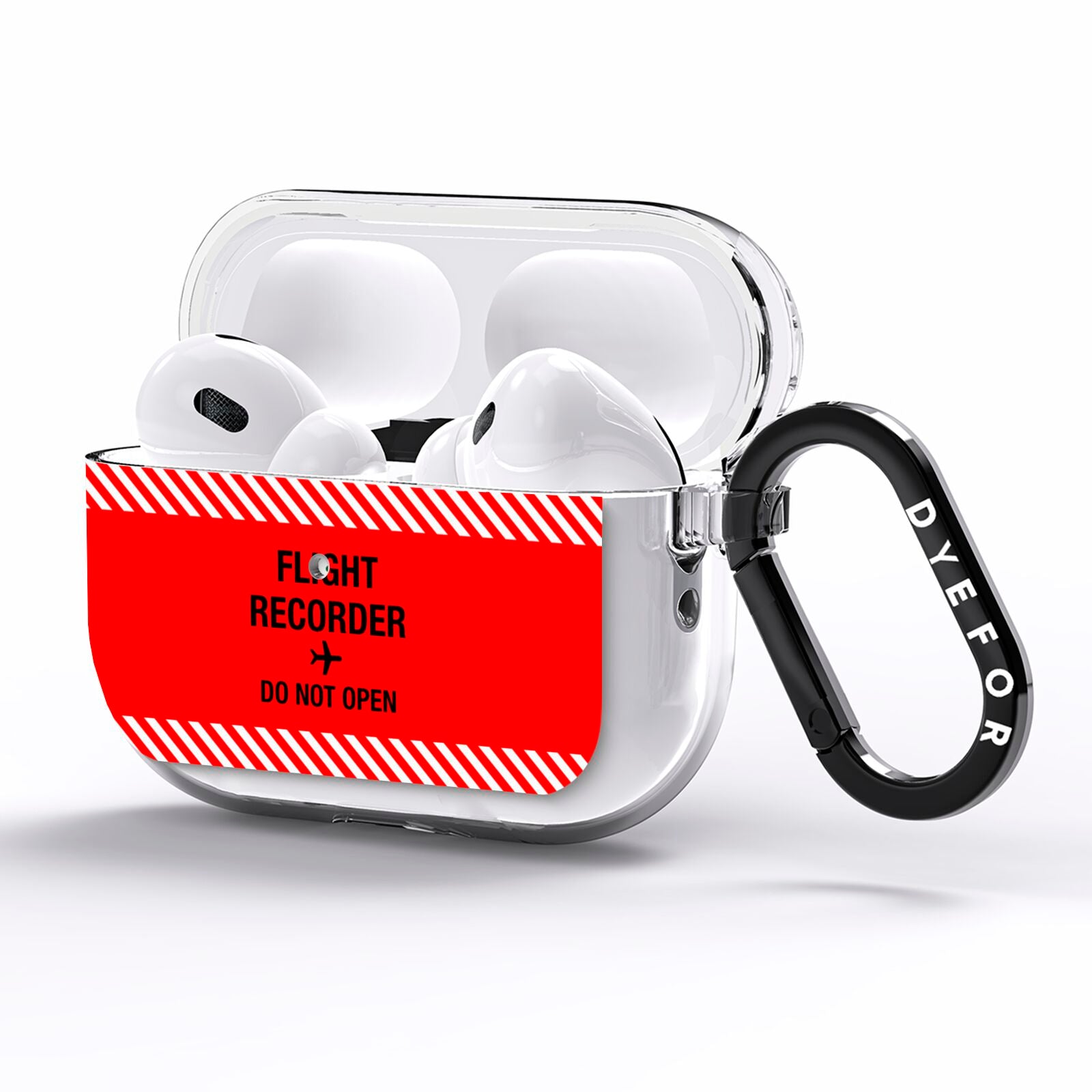 Flight Recorder AirPods Pro Clear Case Side Image