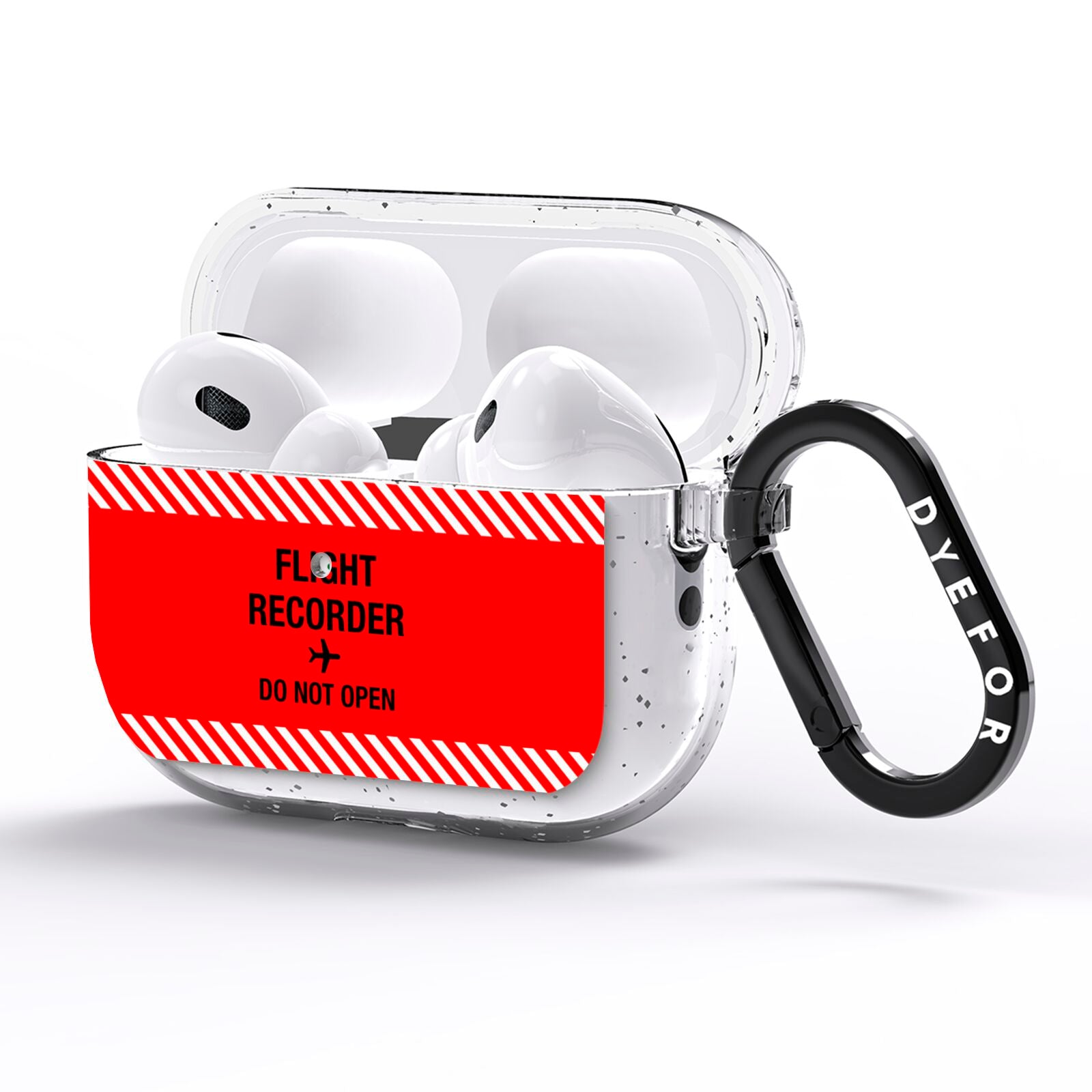 Flight Recorder AirPods Pro Glitter Case Side Image