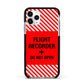Flight Recorder Apple iPhone 11 Pro in Silver with Black Impact Case