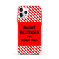 Flight Recorder Apple iPhone 11 Pro in Silver with White Impact Case